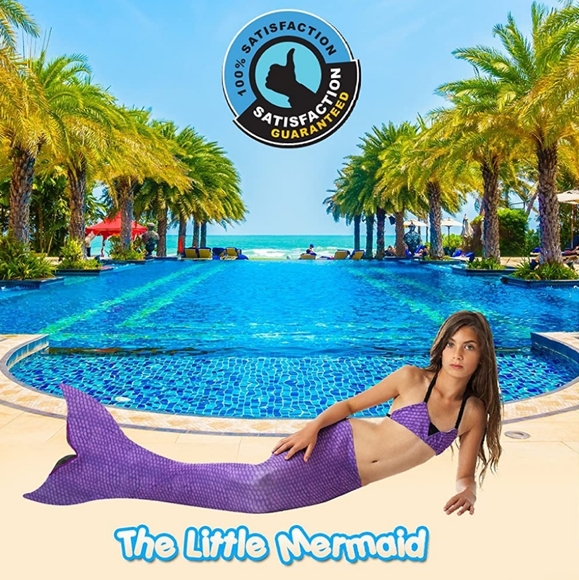 3 piece swimming mermaid set yellow - Picture 4 of 8